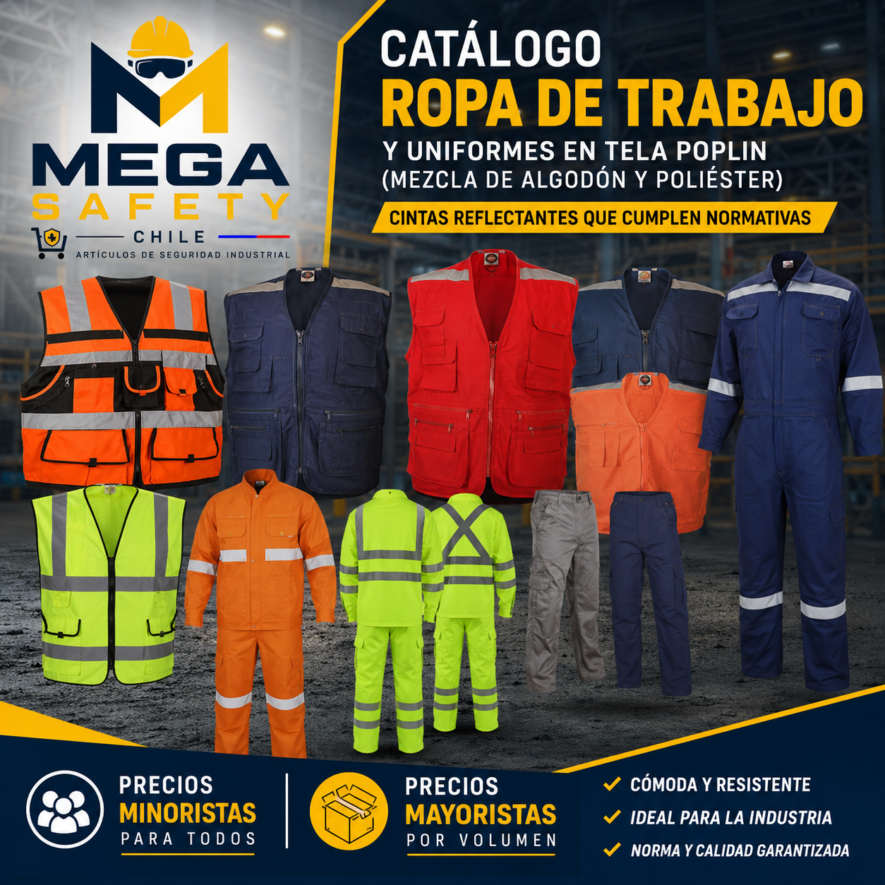Indumentaria Poplin y Alta visibilidad