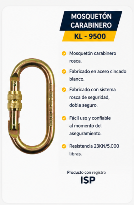 Mosquetón carabinero KL-9500