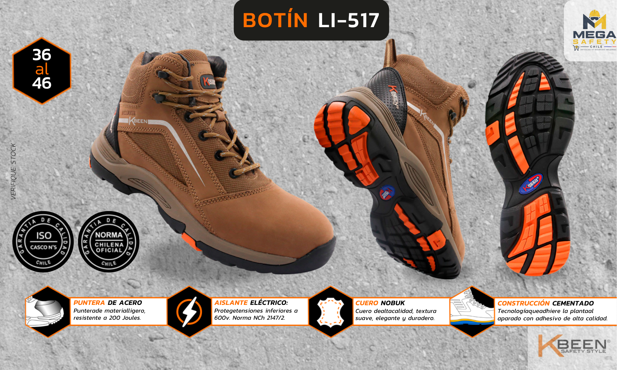 Botín de Seguridad Kbeen LI-517