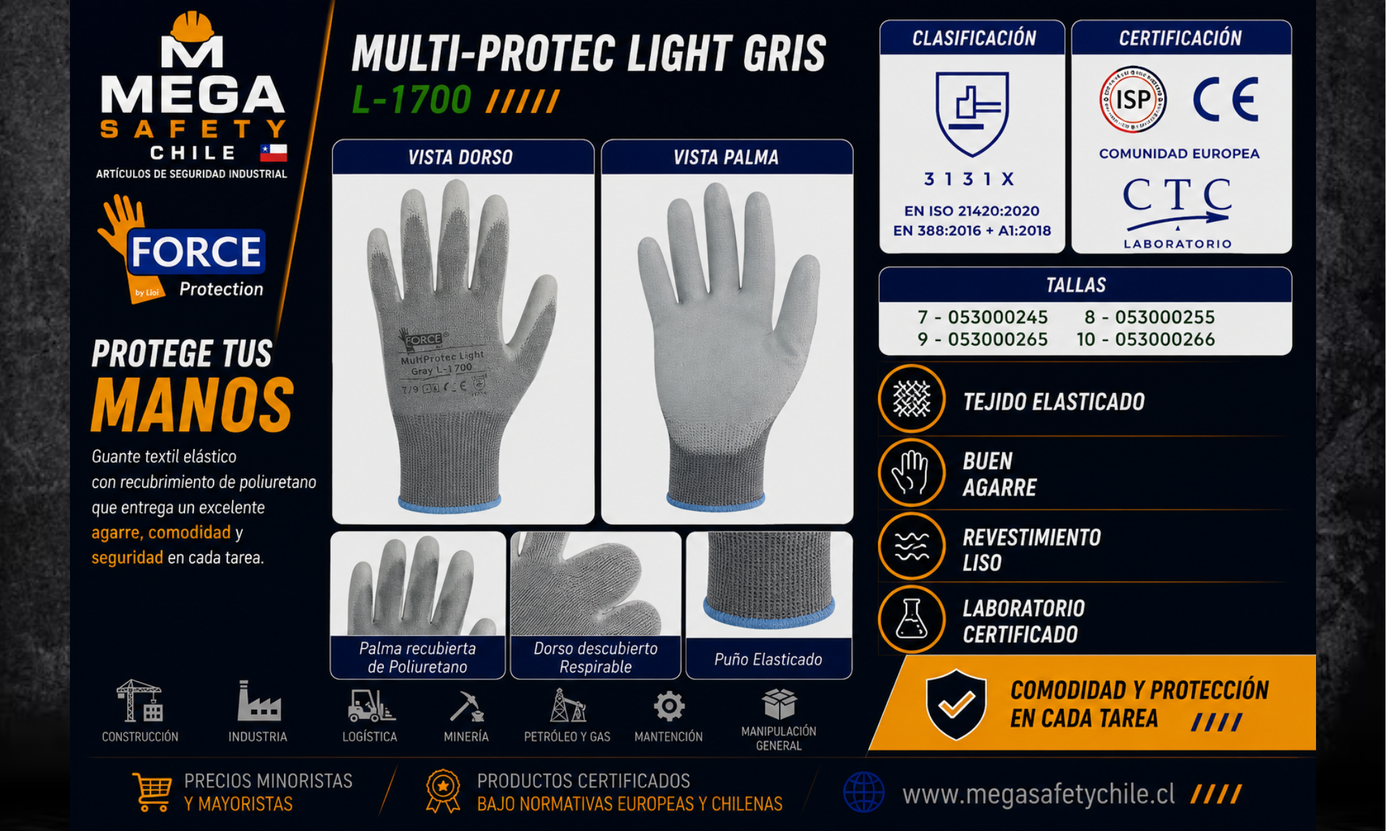 Multi-Protec Light Gris L-1700
