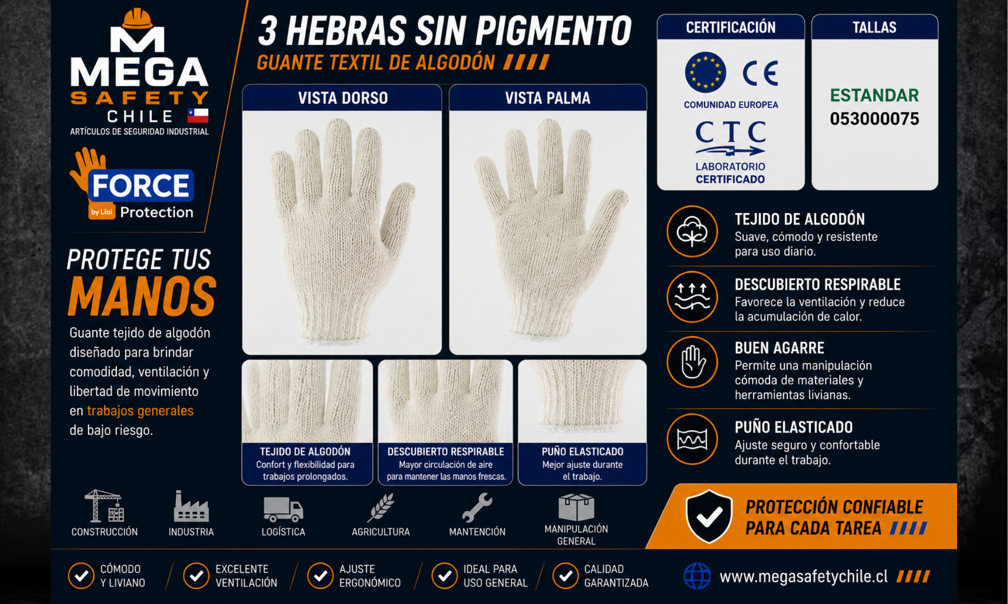 3 Hebras Sin Pigmento