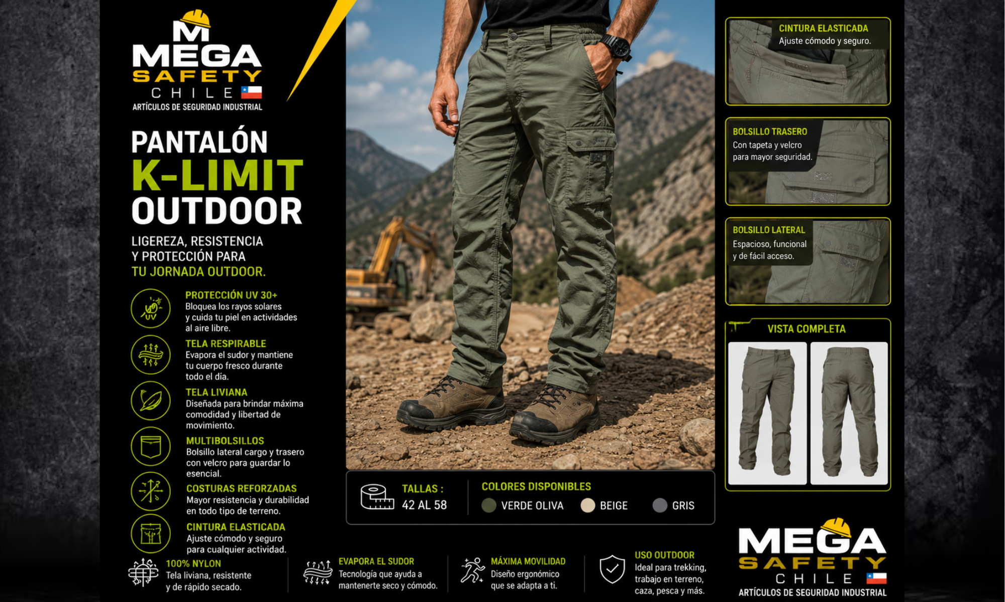 Pantalón K-LIMIT Outdoor