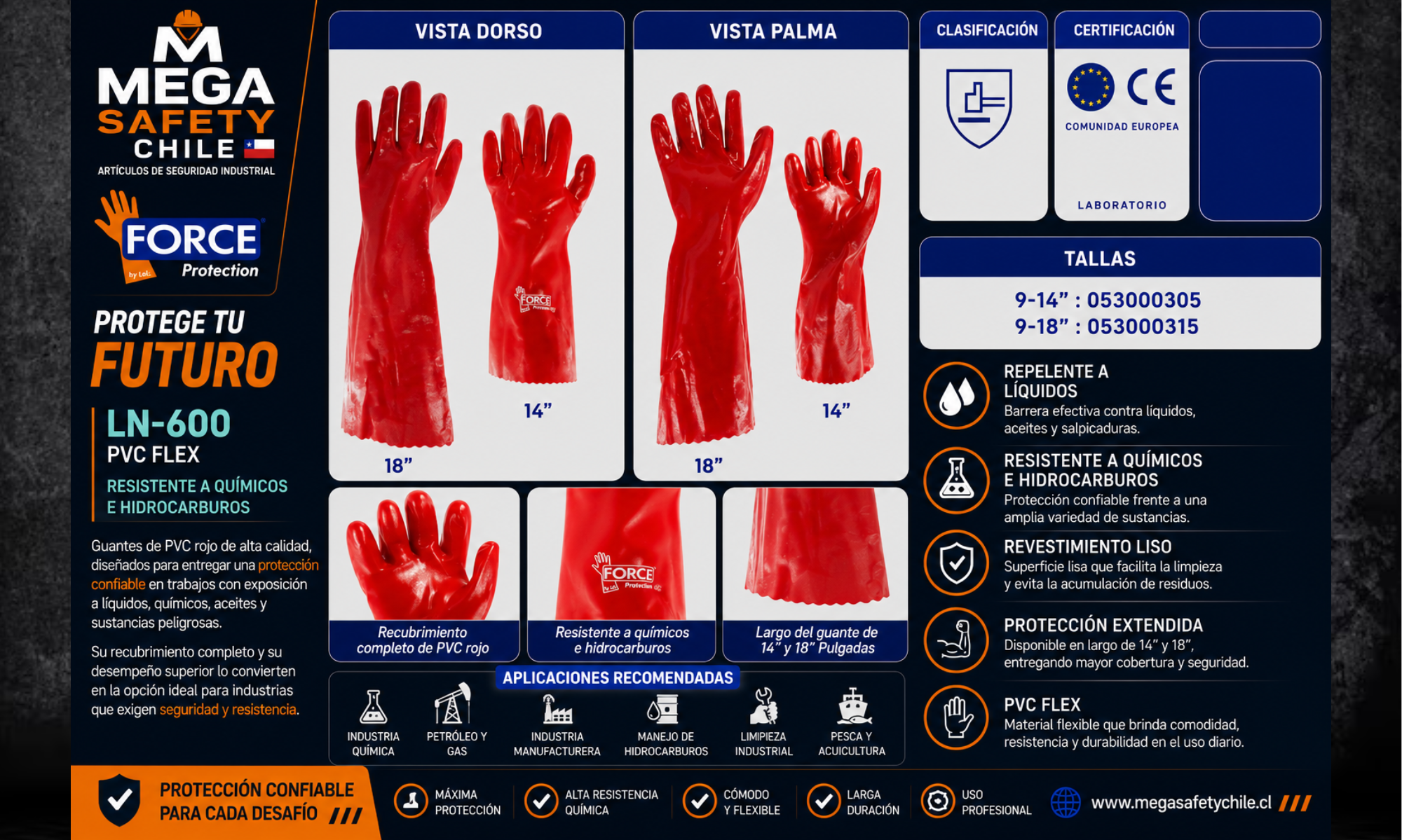PVC Rojo Flocado LN-600